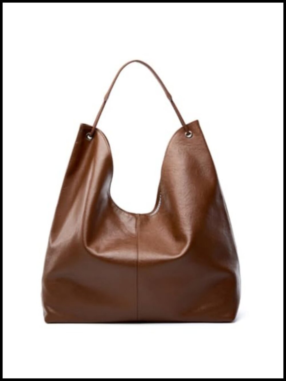 Genuine Leather Hobo Shoulder Bag Classic Tote Purse